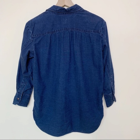 Madewell Rivet & Thread Indigo Chambray Popover - Picture 2 of 7